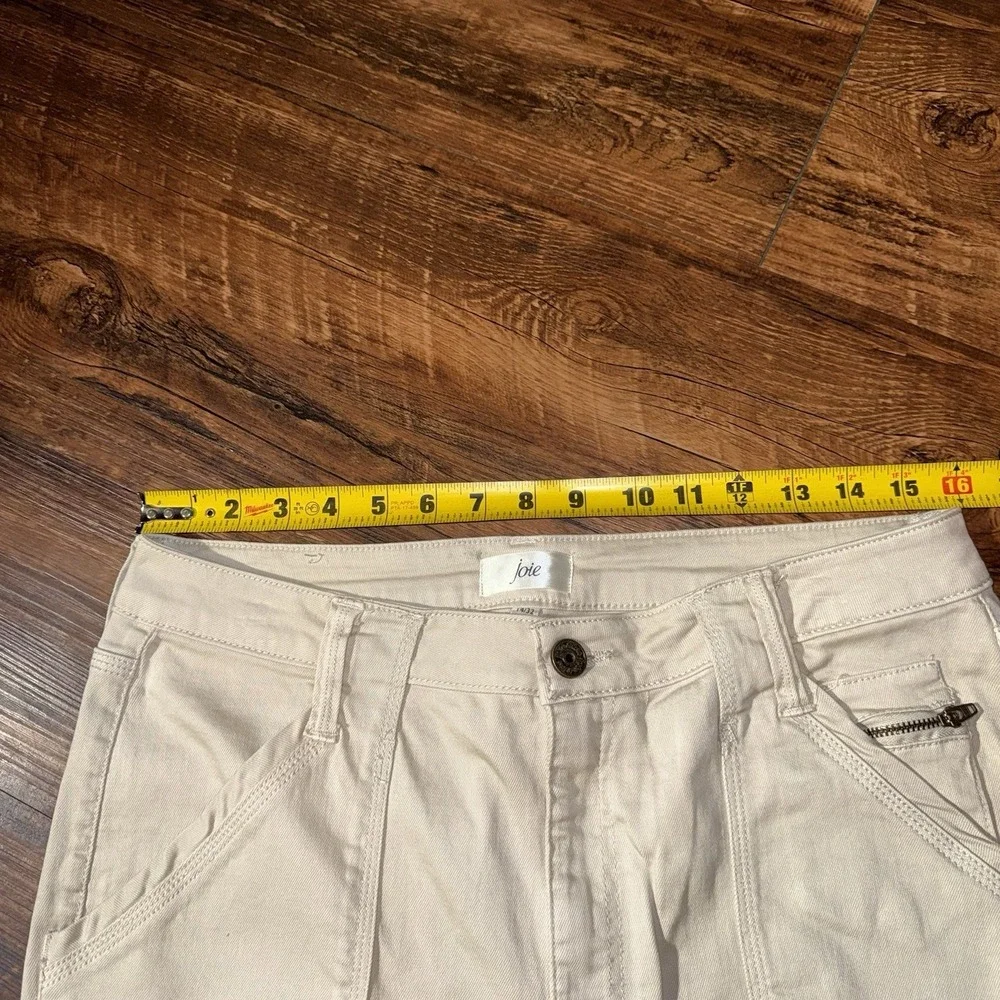 Joie Khaki‎ Zipper Cuffs Cargo Skinny Jeans Women's Size 14